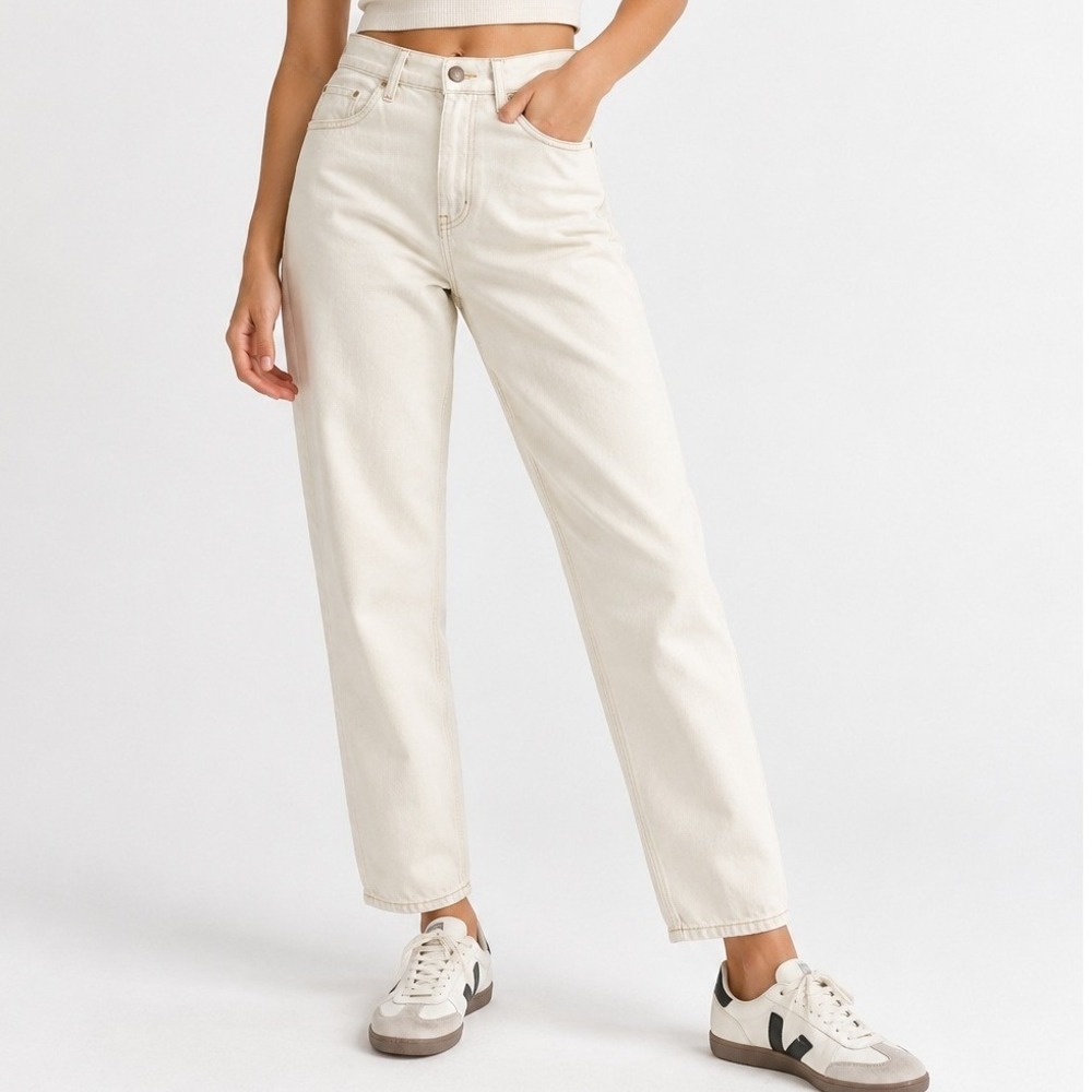 Free People THRILLS Sabina Jeans Womens 2 High Rise Cropped Ankle Effortless New